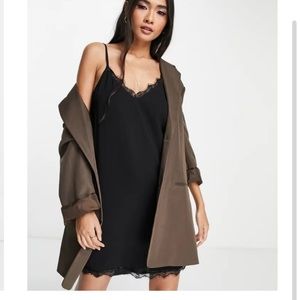 NWT asos lace detail slip dress